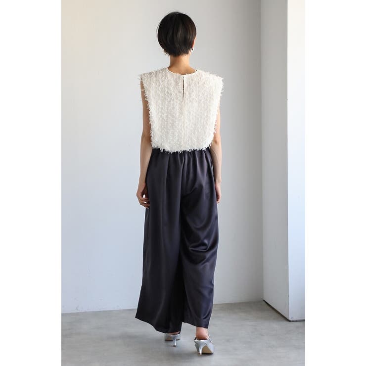 2WAYリボンオーガンジブラウス×サテンタックワイドパンツセットアップ 88 0… | BONJOUR SAGAN | 詳細画像38 