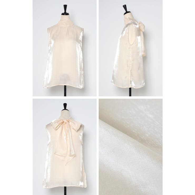 2WAYリボンオーガンジブラウス×サテンタックワイドパンツセットアップ 88 0… | BONJOUR SAGAN | 詳細画像39 