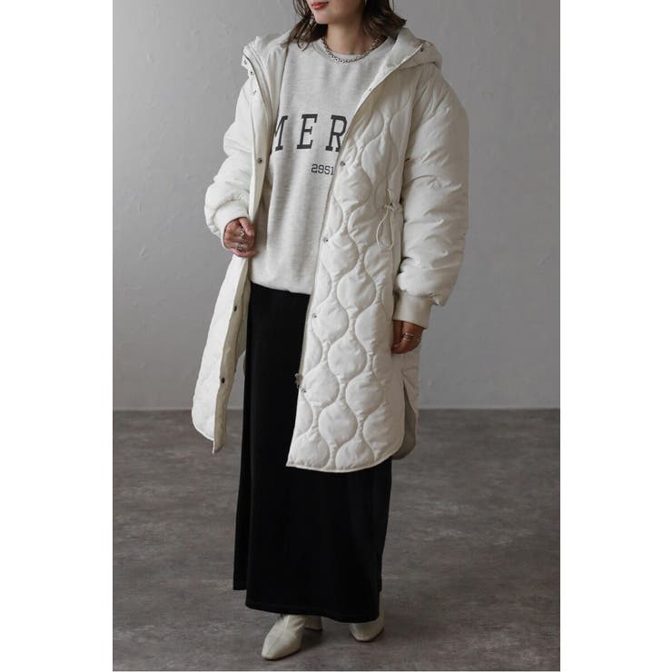 袖切り替えドロストキルティングコート 88-004370 | BONJOUR SAGAN | 詳細画像1 