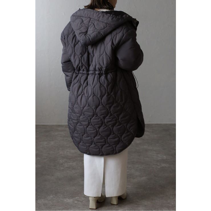 袖切り替えドロストキルティングコート 88-004370 | BONJOUR SAGAN | 詳細画像12 