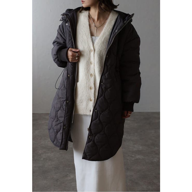 袖切り替えドロストキルティングコート 88-004370 | BONJOUR SAGAN | 詳細画像13 