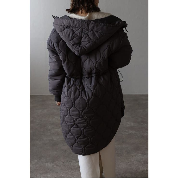 袖切り替えドロストキルティングコート 88-004370 | BONJOUR SAGAN | 詳細画像15 