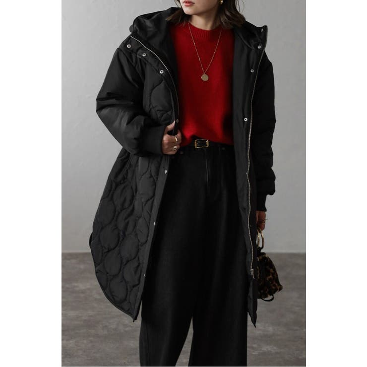 袖切り替えドロストキルティングコート 88-004370 | BONJOUR SAGAN | 詳細画像20 