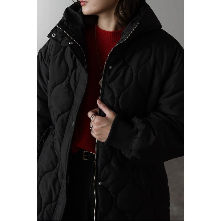 袖切り替えドロストキルティングコート 88-004370 | BONJOUR SAGAN | 詳細画像23 