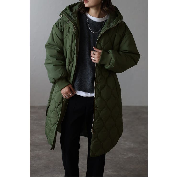 袖切り替えドロストキルティングコート 88-004370 | BONJOUR SAGAN | 詳細画像34 