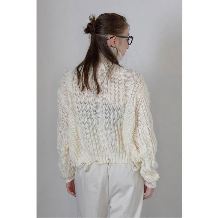 damage fringe knit | BONJOUR SAGAN | 詳細画像3 