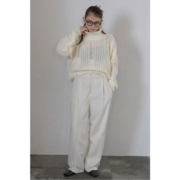 damage fringe knit | BONJOUR SAGAN | 詳細画像5 