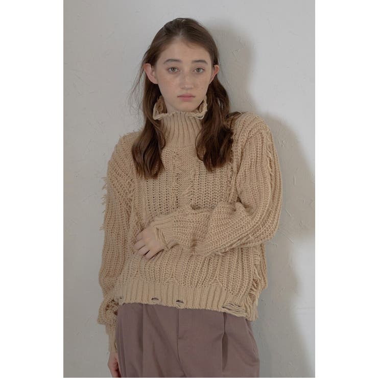 damage fringe knit | BONJOUR SAGAN | 詳細画像10 