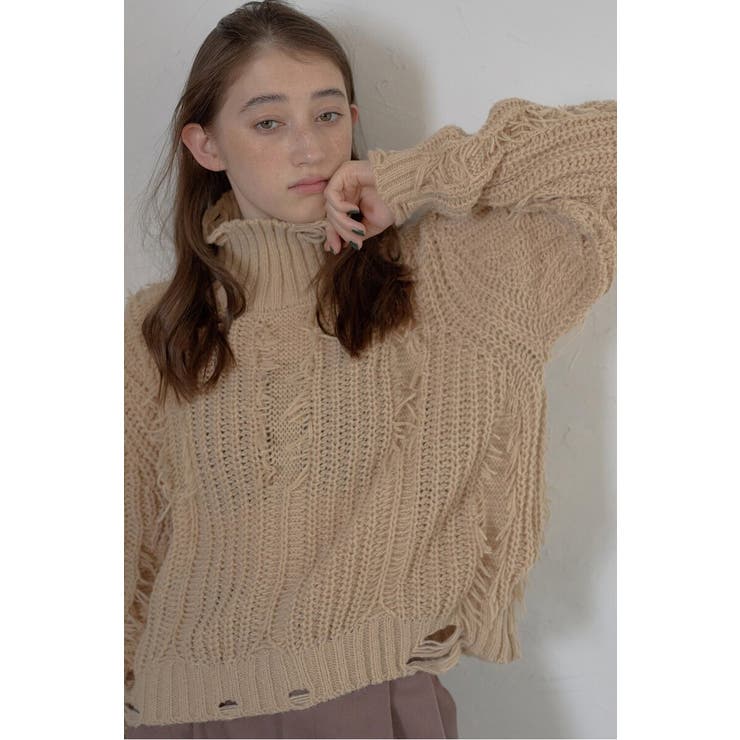 damage fringe knit | BONJOUR SAGAN | 詳細画像11 