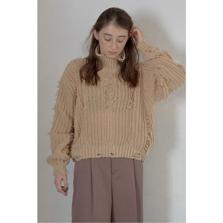 damage fringe knit | BONJOUR SAGAN | 詳細画像18 