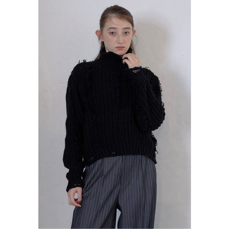 damage fringe knit | BONJOUR SAGAN | 詳細画像21 
