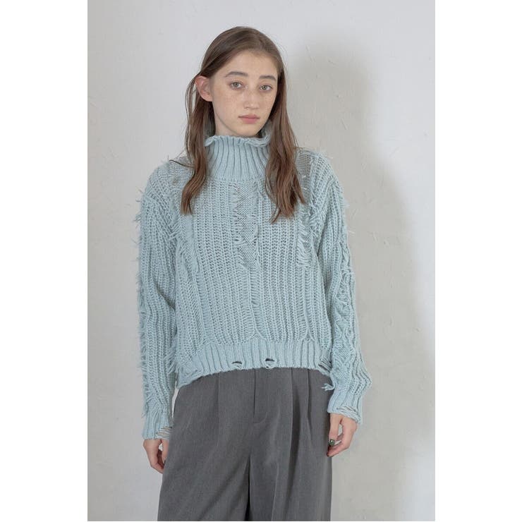 damage fringe knit | BONJOUR SAGAN | 詳細画像30 