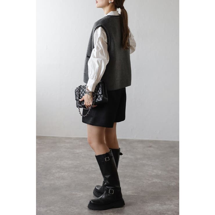 ハマグリステッチニットベスト 88-004375 | BONJOUR SAGAN | 詳細画像5 