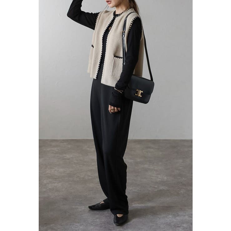 ハマグリステッチニットベスト 88-004375 | BONJOUR SAGAN | 詳細画像12 