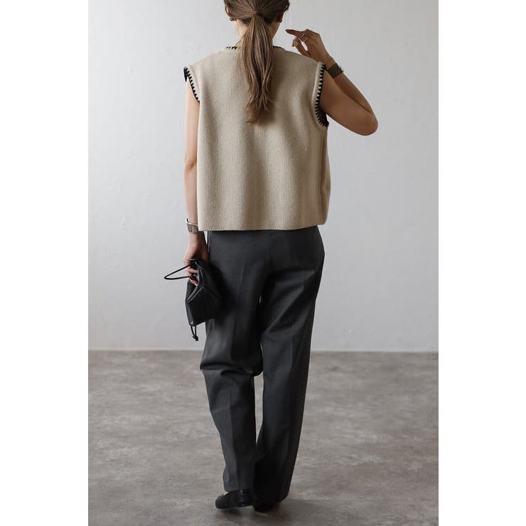 ハマグリステッチニットベスト 88-004375 | BONJOUR SAGAN | 詳細画像20 