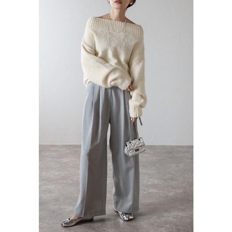 アルパカタッチオフショルニット 88-004381 | BONJOUR SAGAN | 詳細画像17 