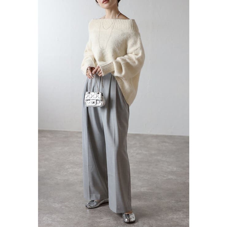 アルパカタッチオフショルニット 88-004381 | BONJOUR SAGAN | 詳細画像18 