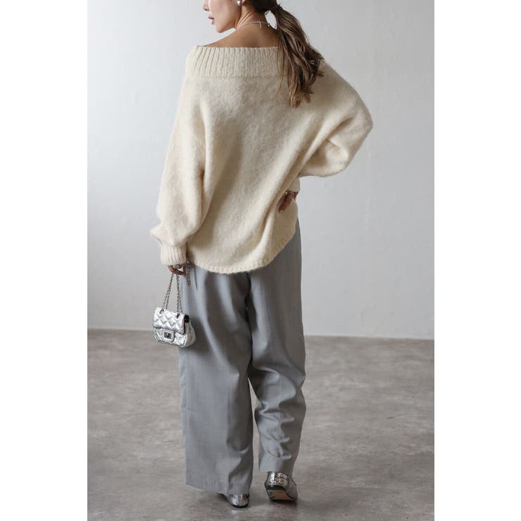 アルパカタッチオフショルニット 88-004381 | BONJOUR SAGAN | 詳細画像22 