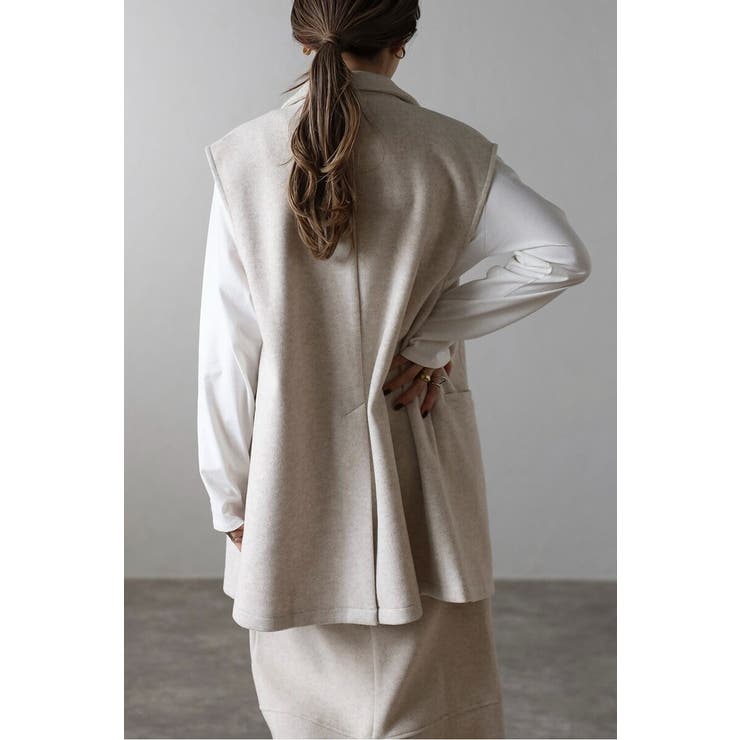 ウールタッチダブルボタンベスト 88-004382 | BONJOUR SAGAN | 詳細画像2 