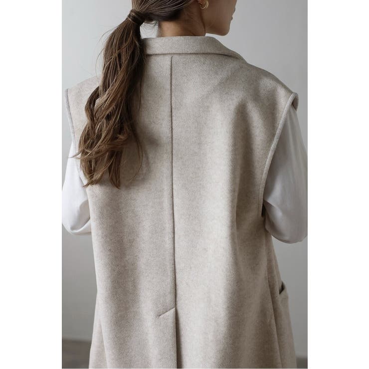 ウールタッチダブルボタンベスト 88-004382 | BONJOUR SAGAN | 詳細画像8 