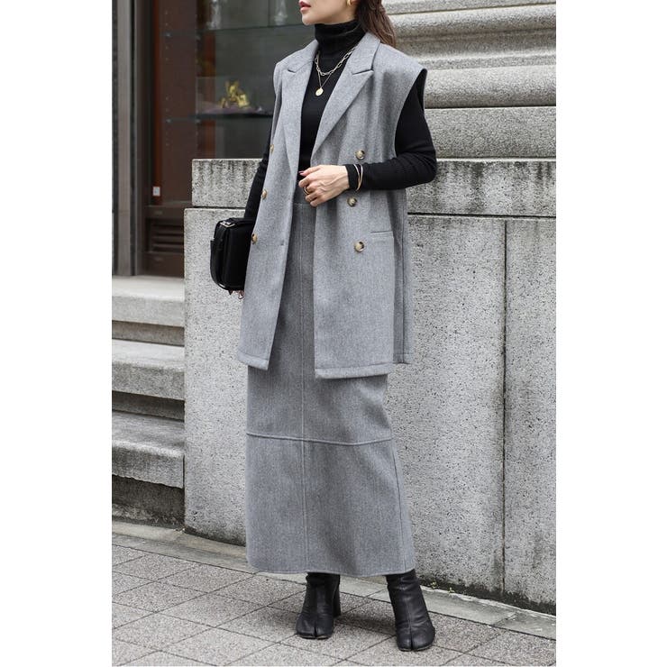 ウールタッチダブルボタンベスト 88-004382 | BONJOUR SAGAN | 詳細画像13 