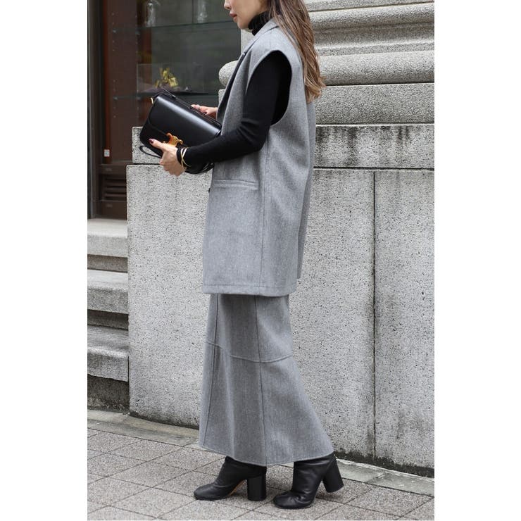 ウールタッチダブルボタンベスト 88-004382 | BONJOUR SAGAN | 詳細画像14 