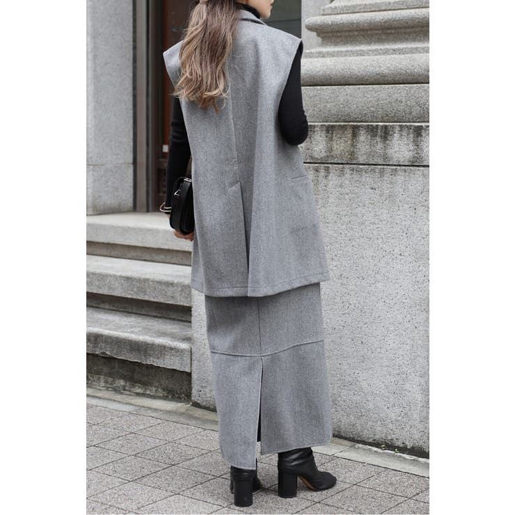 ウールタッチダブルボタンベスト 88-004382 | BONJOUR SAGAN | 詳細画像15 