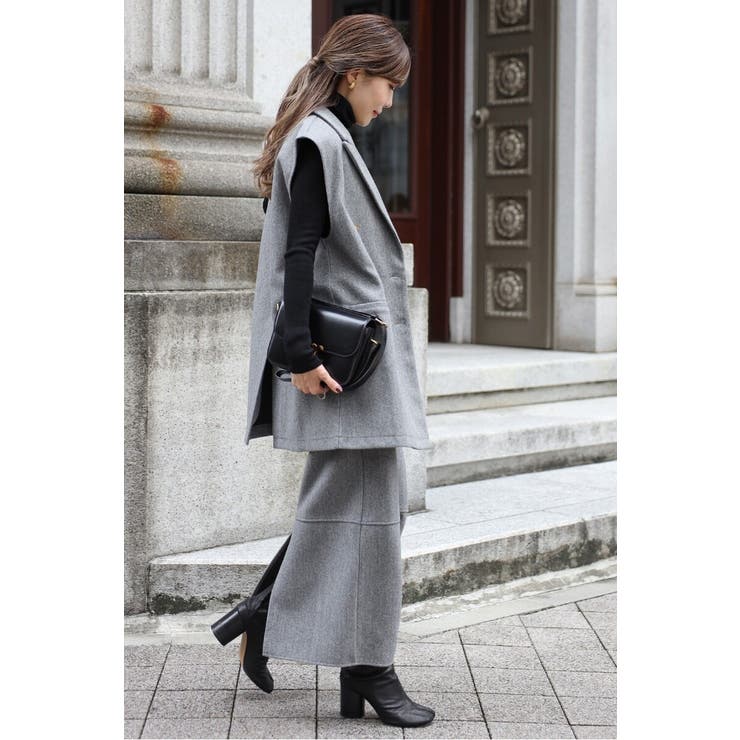 ウールタッチダブルボタンベスト 88-004382 | BONJOUR SAGAN | 詳細画像16 