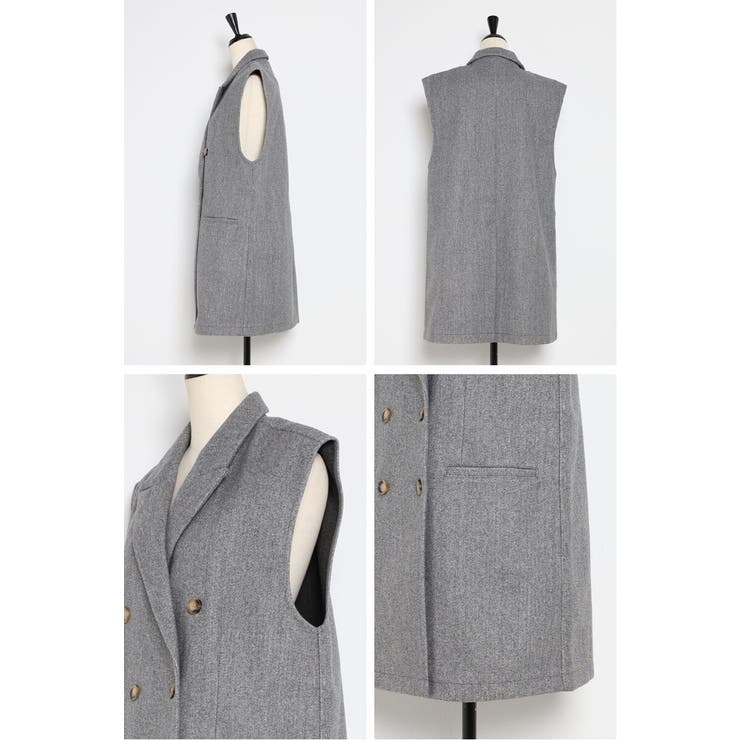 ウールタッチダブルボタンベスト 88-004382 | BONJOUR SAGAN | 詳細画像19 