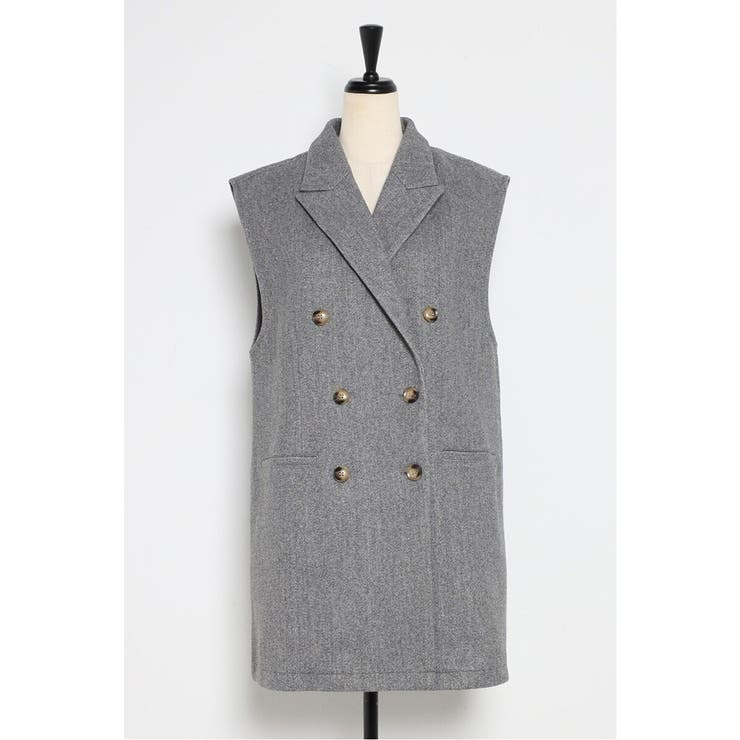 ウールタッチダブルボタンベスト 88-004382 | BONJOUR SAGAN | 詳細画像21 