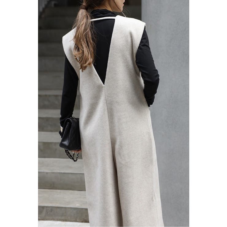 ウールタッチVネックオールインワン 88-004385 | BONJOUR SAGAN | 詳細画像7 