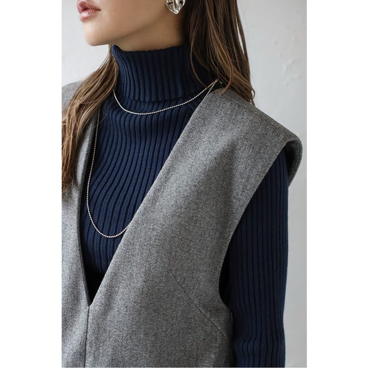 ウールタッチVネックオールインワン 88-004385 | BONJOUR SAGAN | 詳細画像17 