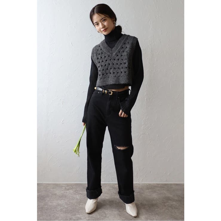 V neck holed | BONJOUR SAGAN | 詳細画像4 