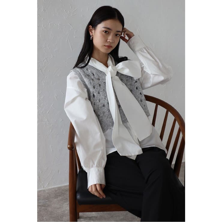 V neck holed | BONJOUR SAGAN | 詳細画像16 