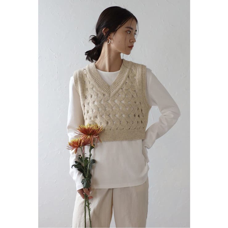 V neck holed | BONJOUR SAGAN | 詳細画像24 