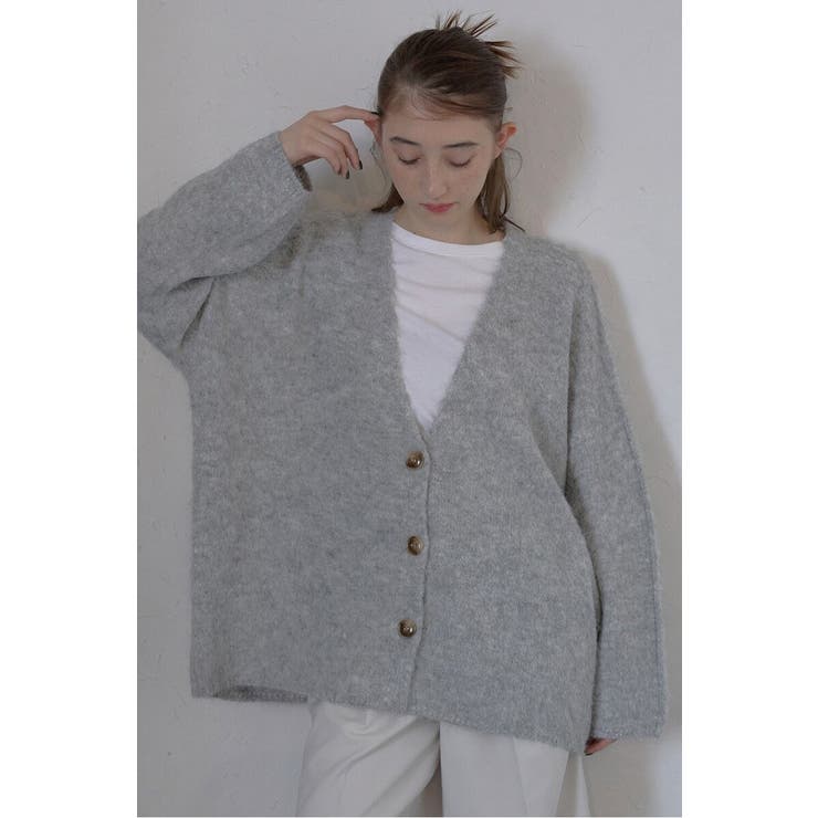 LIGHT-GRAY | alpaca yarn knit | BONJOUR SAGAN