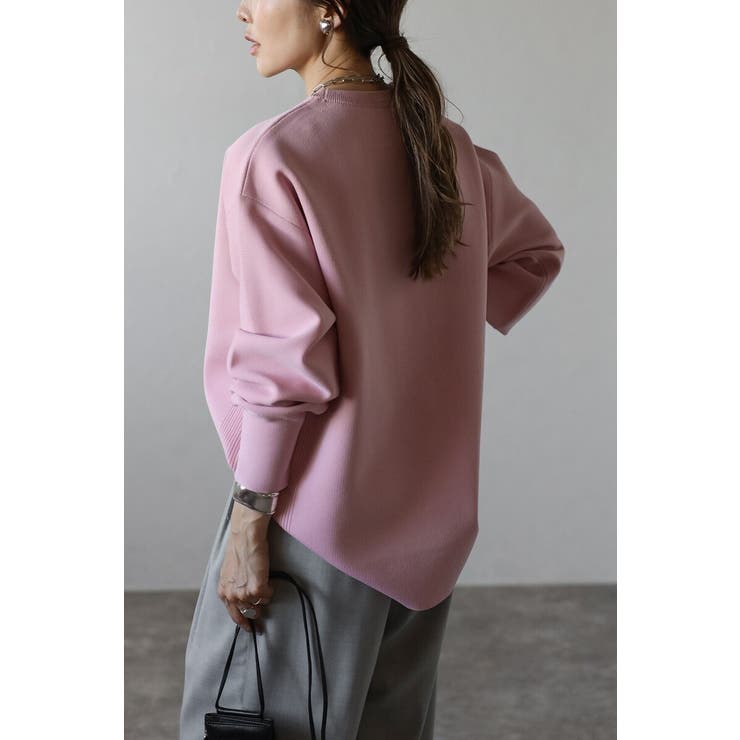 バレルスリーブサイドリブニットプルオーバー 88-004390 | BONJOUR SAGAN | 詳細画像3 