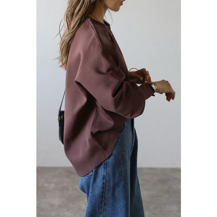 バレルスリーブサイドリブニットプルオーバー 88-004390 | BONJOUR SAGAN | 詳細画像7 