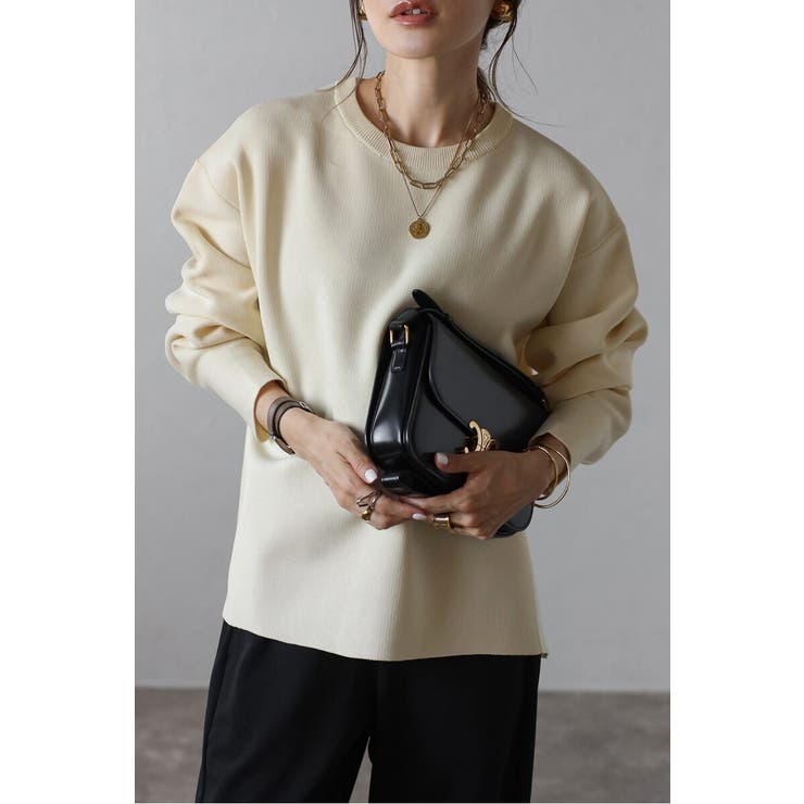 バレルスリーブサイドリブニットプルオーバー 88-004390 | BONJOUR SAGAN | 詳細画像13 