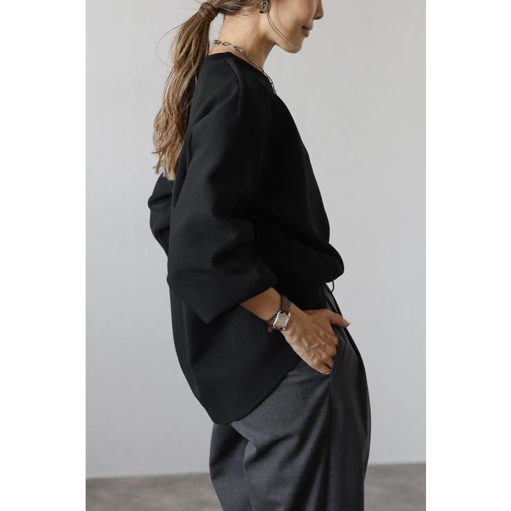 バレルスリーブサイドリブニットプルオーバー 88-004390 | BONJOUR SAGAN | 詳細画像20 