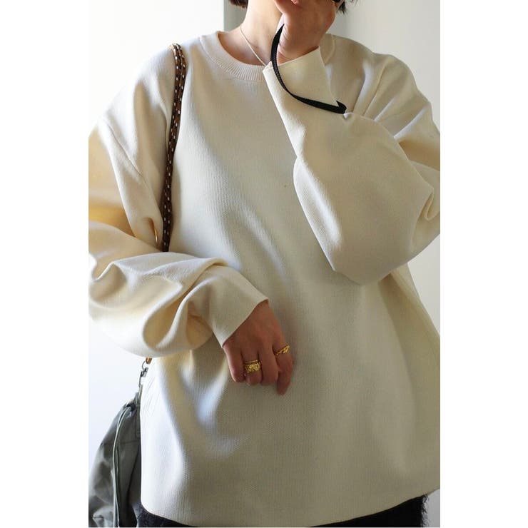 バレルスリーブサイドリブニットプルオーバー 88-004390 | BONJOUR SAGAN | 詳細画像32 