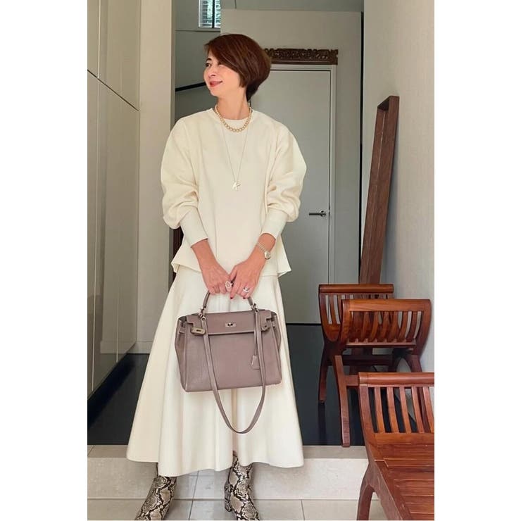 バレルスリーブサイドリブニットプルオーバー 88-004390 | BONJOUR SAGAN | 詳細画像33 