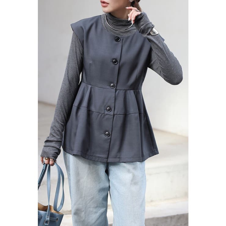 フレンチスリーブペプラムベスト 88-004408 | BONJOUR SAGAN | 詳細画像8 