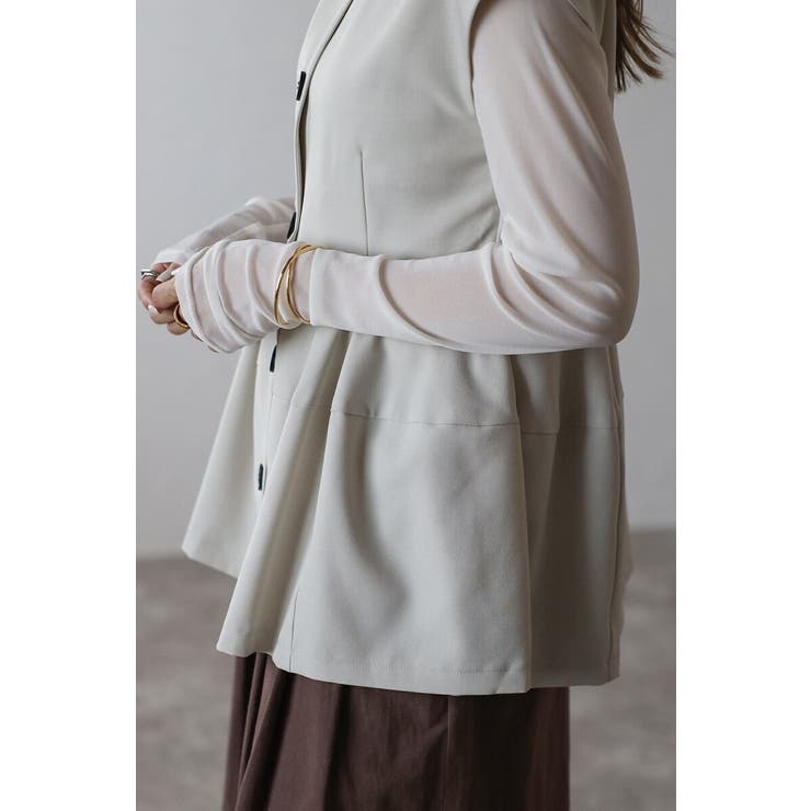 フレンチスリーブペプラムベスト 88-004408 | BONJOUR SAGAN | 詳細画像16 