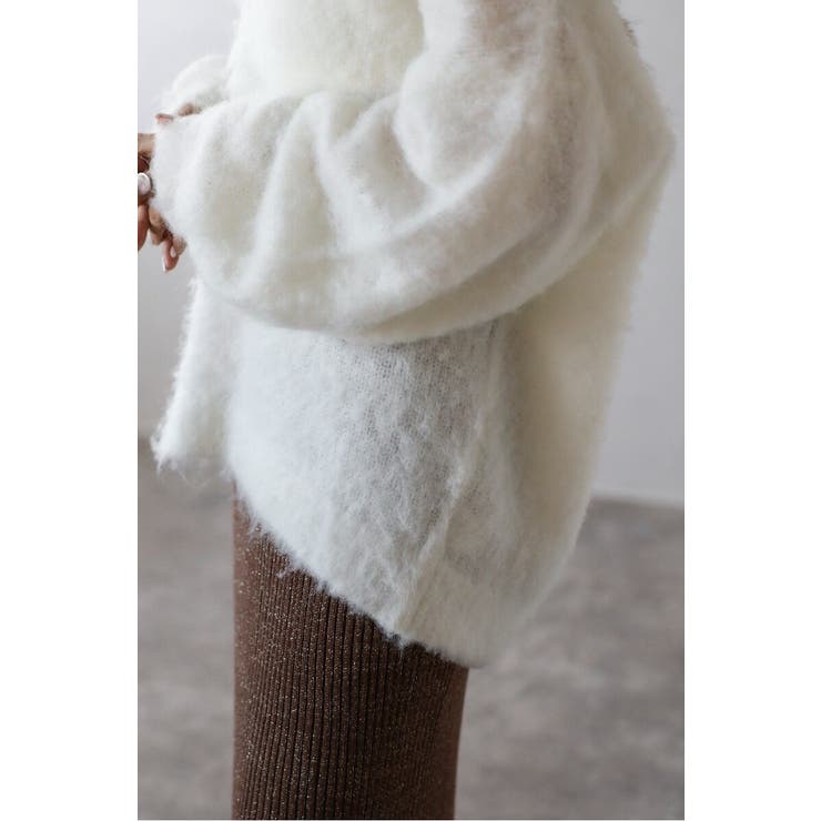 カシミアタッチディープVネックニット 88-004412 | BONJOUR SAGAN | 詳細画像10 