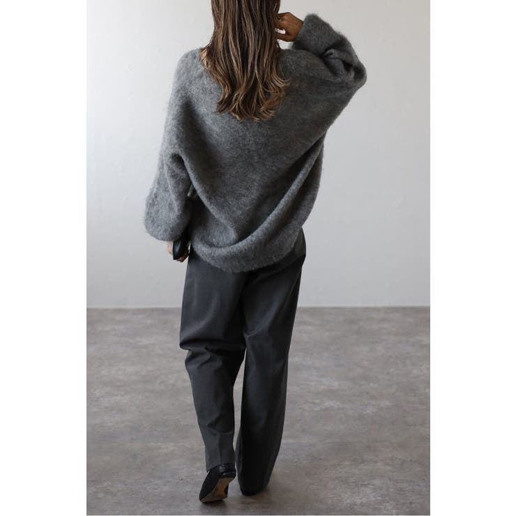 カシミアタッチディープVネックニット 88-004412 | BONJOUR SAGAN | 詳細画像17 