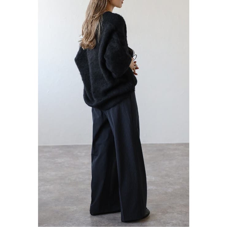 カシミアタッチディープVネックニット 88-004412 | BONJOUR SAGAN | 詳細画像22 