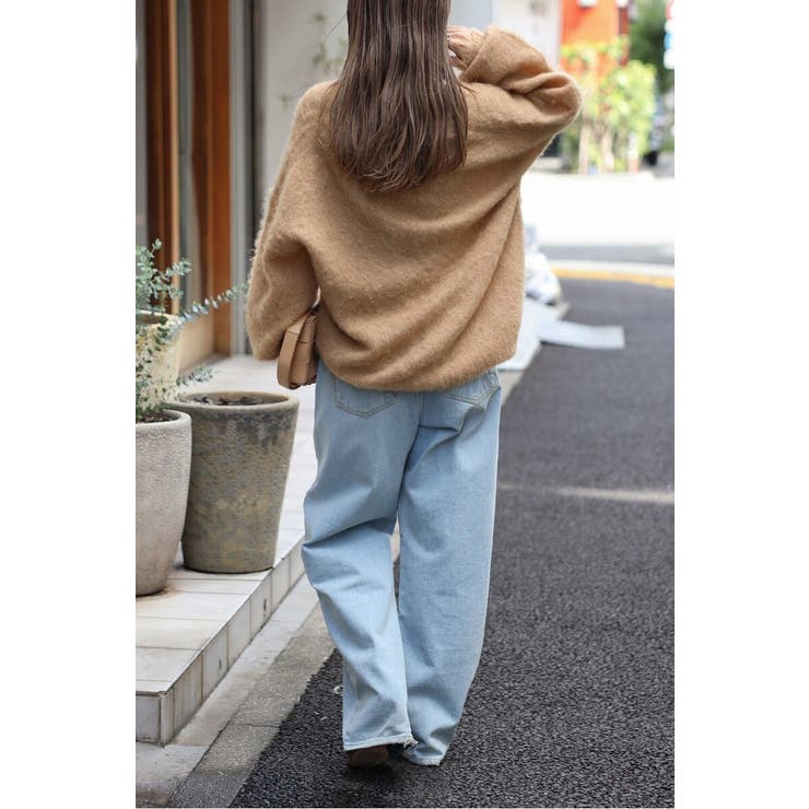 カシミアタッチディープVネックニット 88-004412 | BONJOUR SAGAN | 詳細画像30 