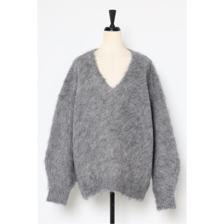 カシミアタッチディープVネックニット 88-004412 | BONJOUR SAGAN | 詳細画像34 