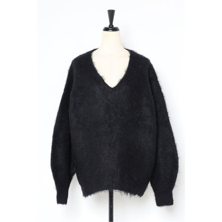 カシミアタッチディープVネックニット 88-004412 | BONJOUR SAGAN | 詳細画像35 